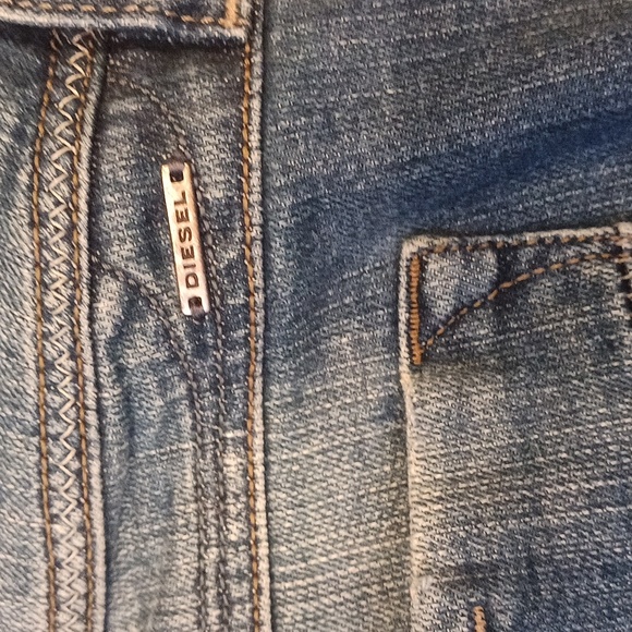 Diesel Lowky SP Premi Stretch Denim Button Back Straight Leg  #ash 008JS Size 29 - Picture 7 of 9